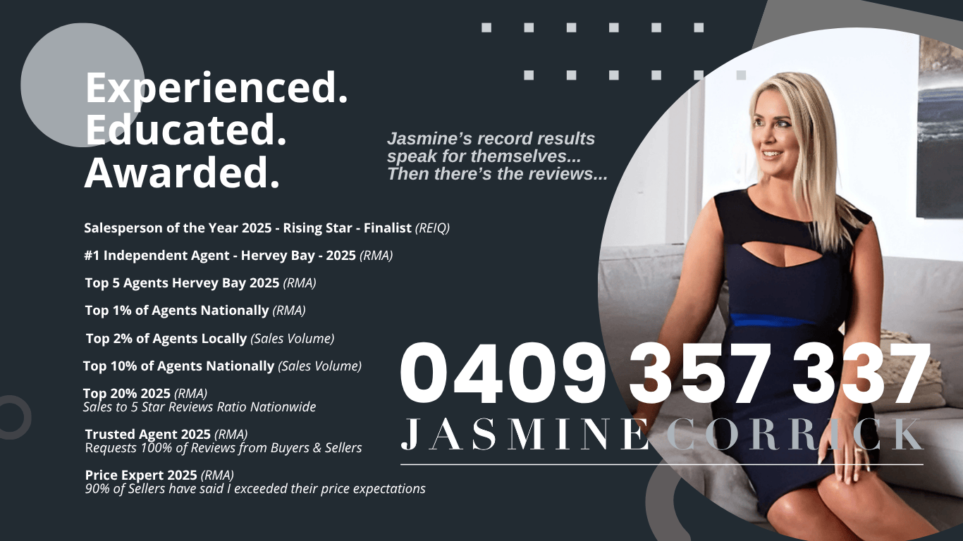 Jasmine Corrick headshot – award-winning Hervey Bay agent